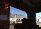 Last view of Table Mountain from the Blue Train as we depart Cape Town.